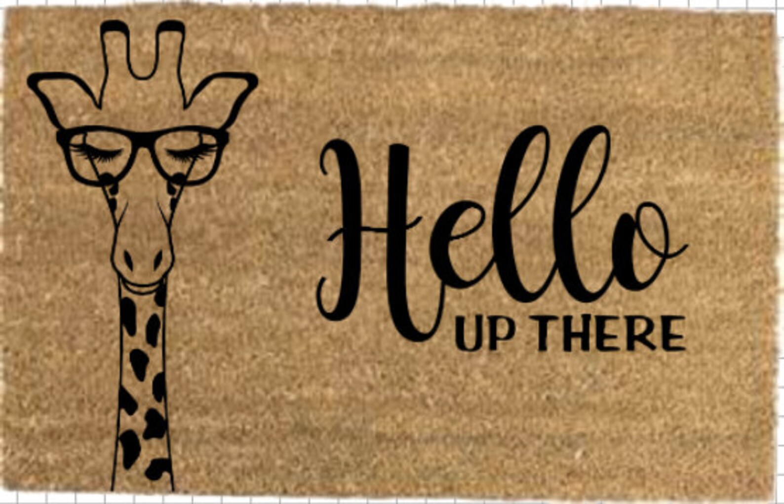 Giraffe Doormat Custom Doormat Funny Doormat Gift Ideas Etsy