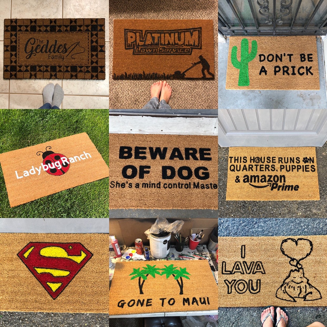 Custom Doormat Personalized Doormat Totally Customized Etsy