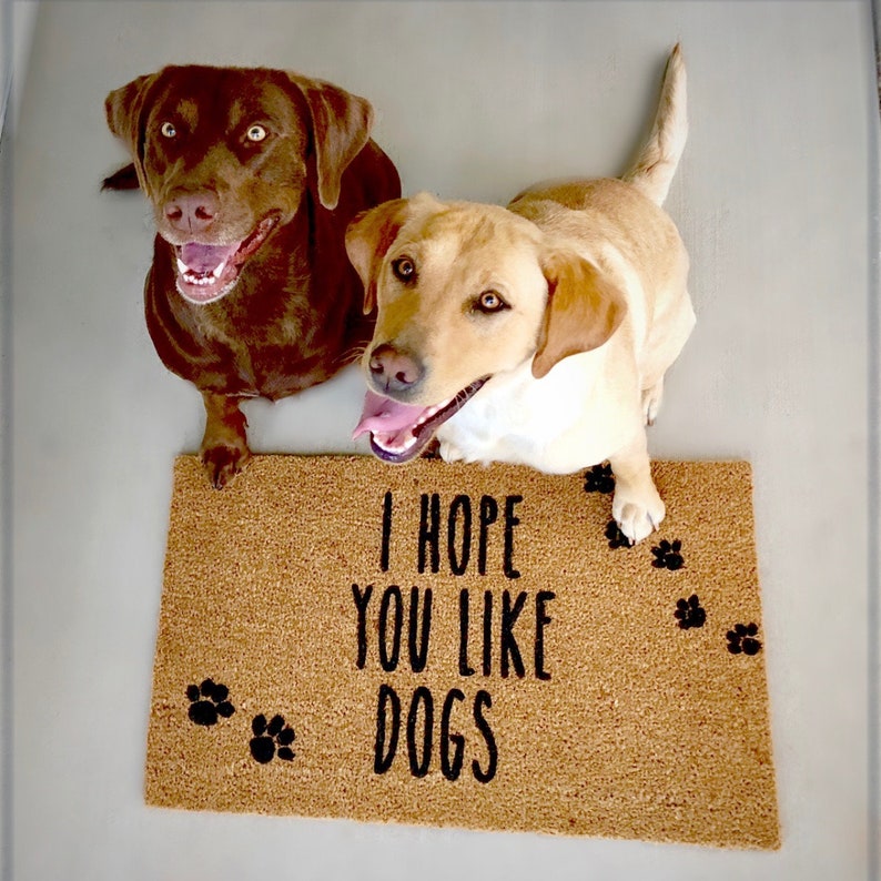 Hope You Like Dogs Doormat Funny Doormat Door Mat Dog Etsy