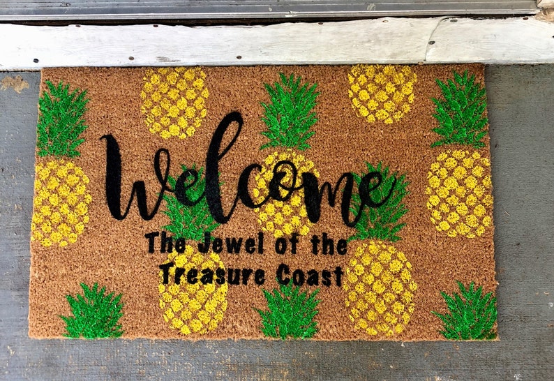 Pineapple Doormat Pineapple Home Decor Door Mat Etsy