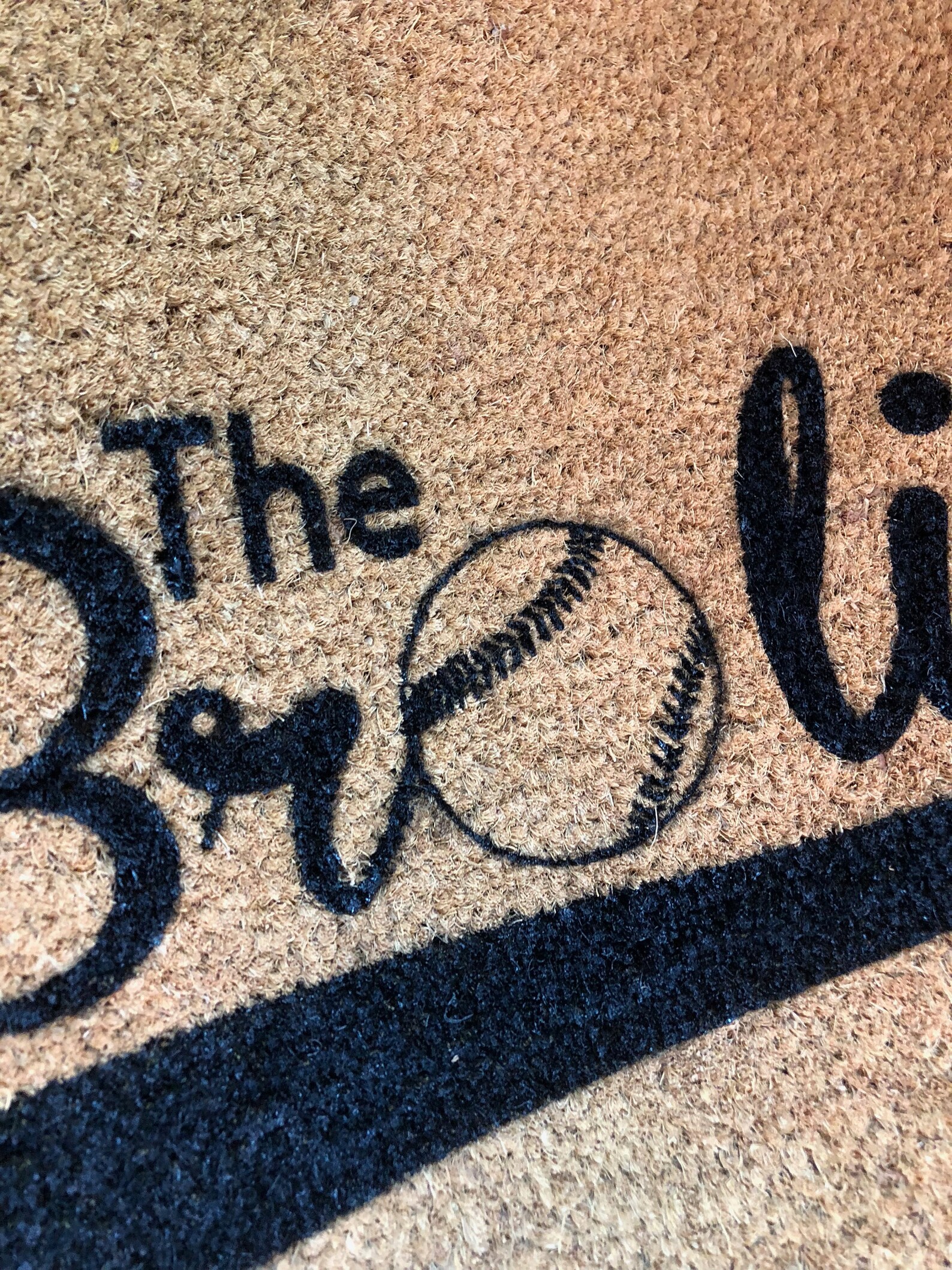 Baseball Style Doormat Personalized Doormat Housewarming Etsy