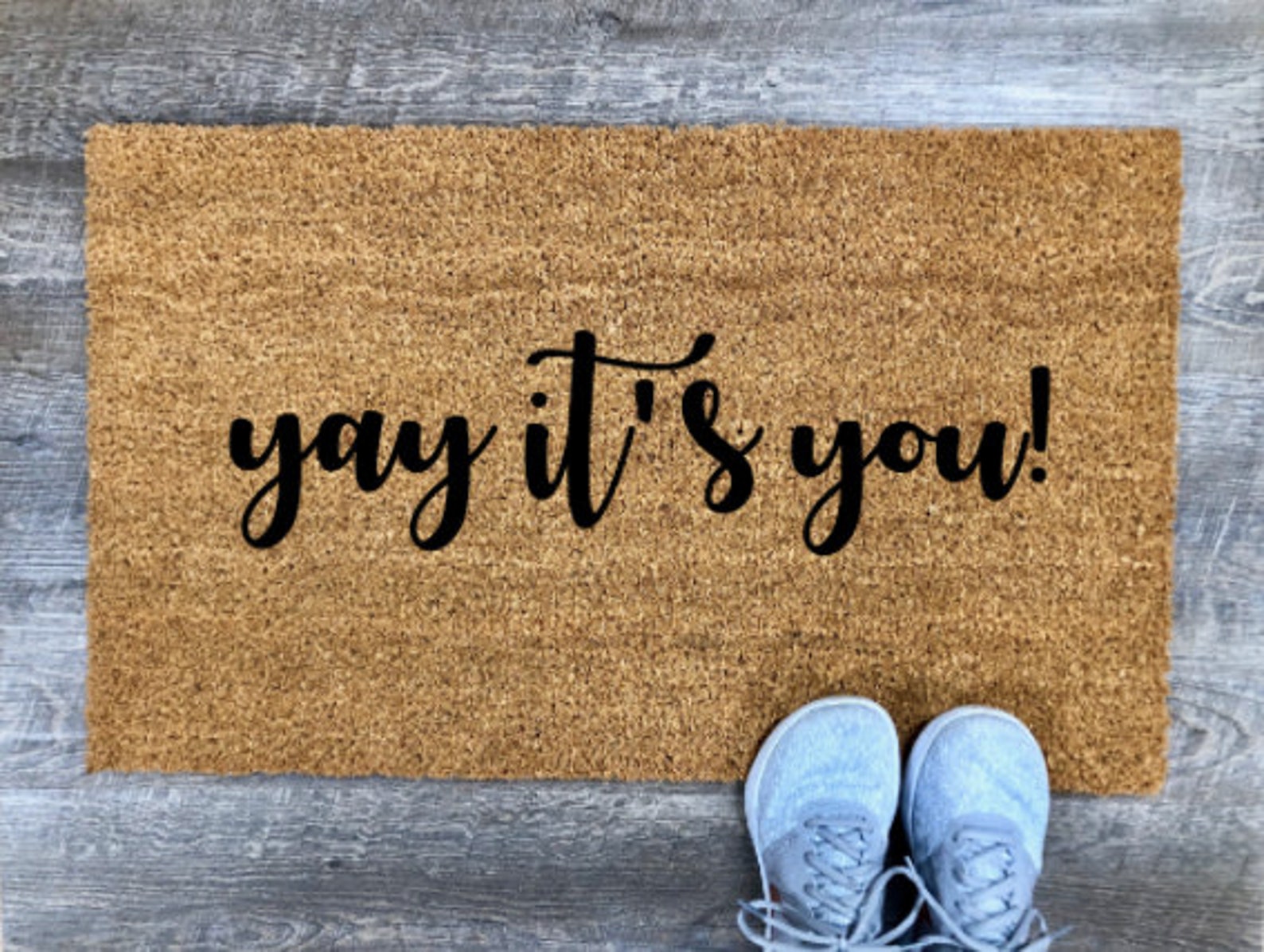 Yay It's You Doormat Custom Doormat Doormat Etsy