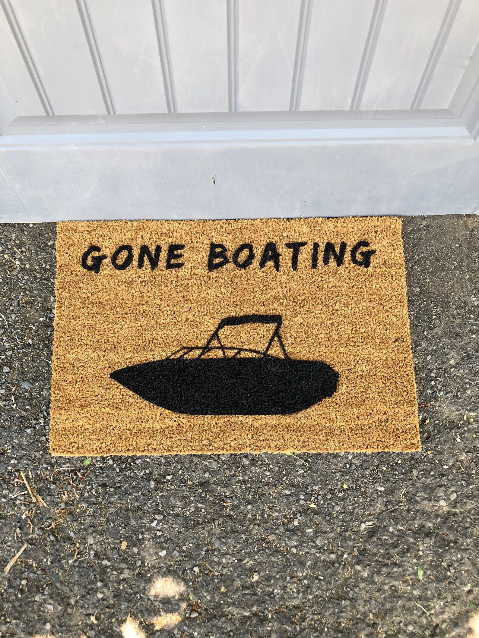 Gone boating Doormat Doormat Mat Gift for him Etsy