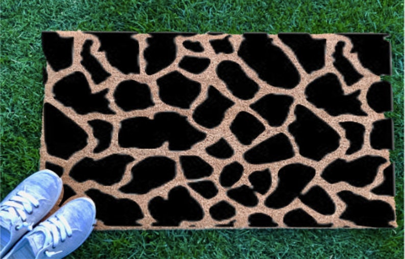 Animal Print Doormat Mat Cheetah Giraffe Zebra Etsy