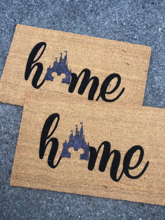 Disney Doormat Door Mat Disney Mickey Mouse Welcome Etsy