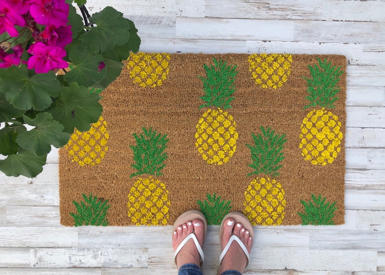 Pineapple Doormat Pineapple Home Decor Door Mat Etsy