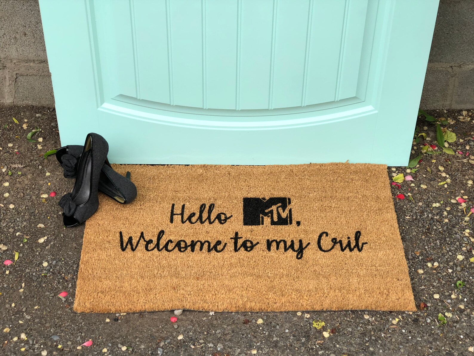 Hello MTV to My Crib Door Mat Custom Doormat MTV Etsy Canada
