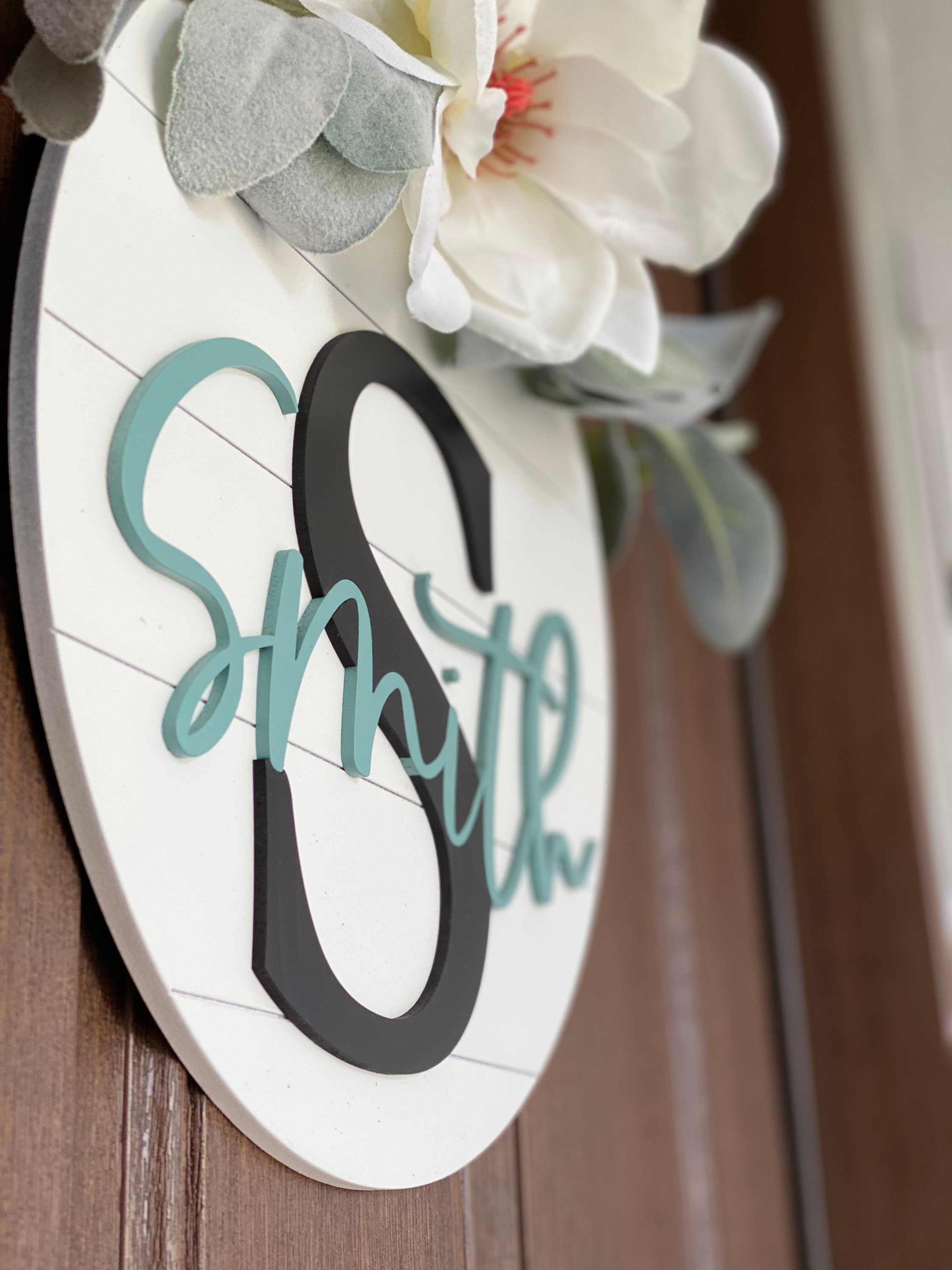 Custom Door Hanger Front Door Decor Farmhouse Decor - Etsy