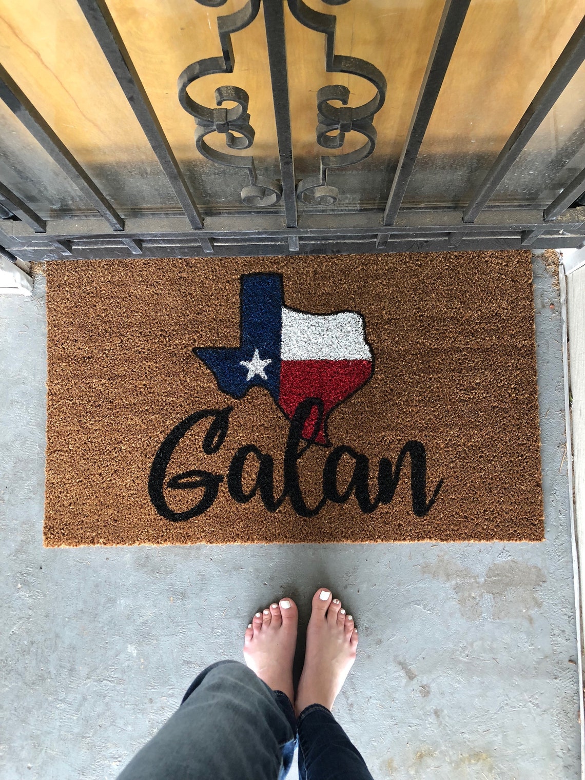 Texas Doormat State Doormat Lone Star State Texas Pride Etsy