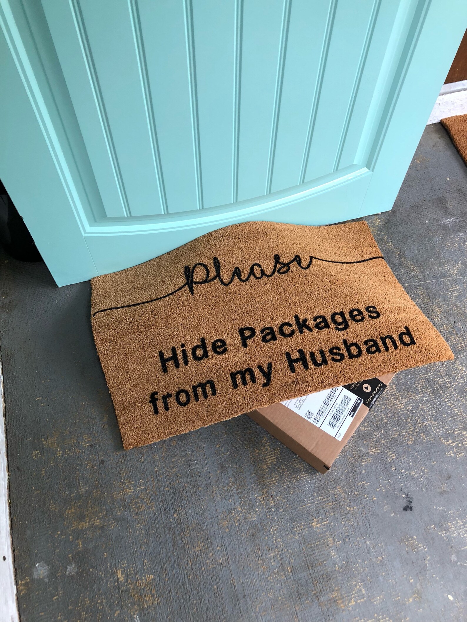 Please Hide Packages From My Husband Doormat Funny Doormat Etsy