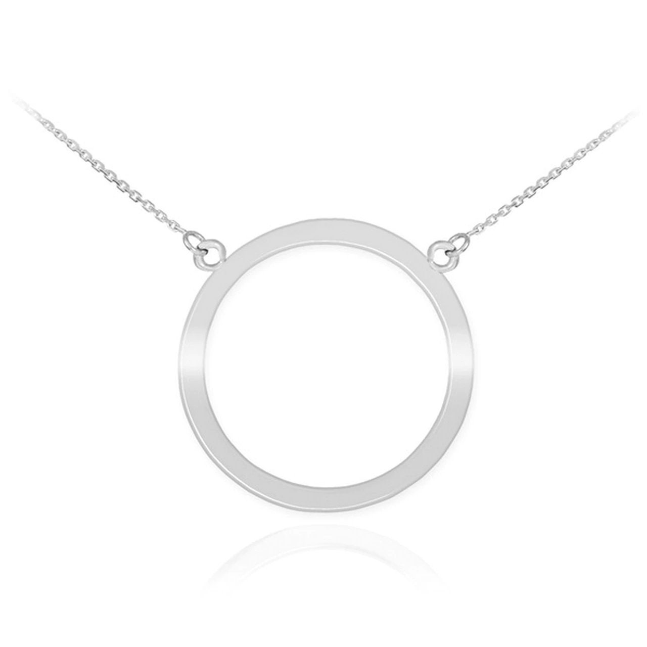 Sterling Silver Circle of Life Karma Necklace Etsy