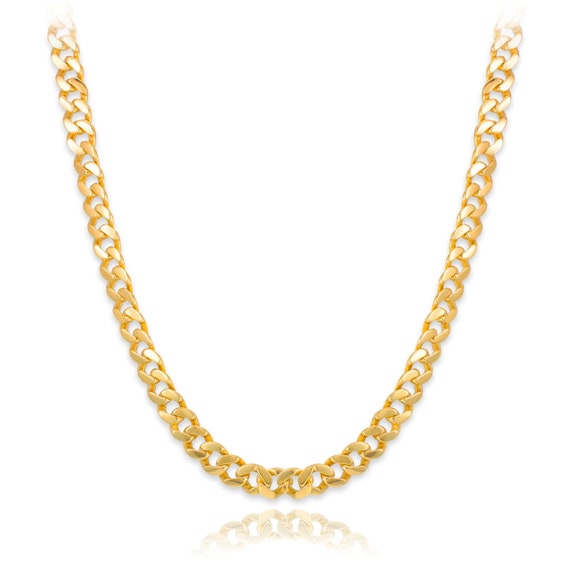 Solid Gold Men's Cuban Link Chain 10mm 