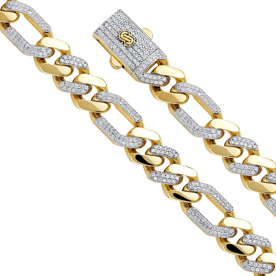 Yellow 14k 585 gold Monaliza hollow bracelet cb002y