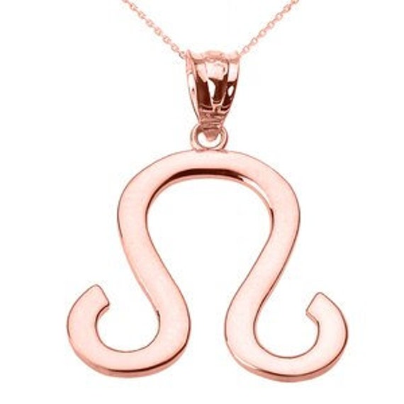Rose gold leo necklace online