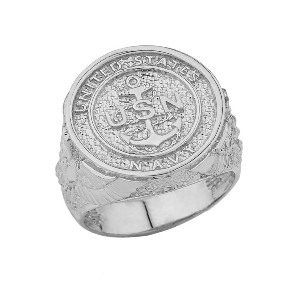 US NAVY RING In Sterling Silver Etsy