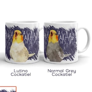 Screaming Cockatiel Mug
