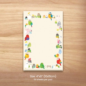 Birb Loafs Memo Pad | 50 Sheets | 4"x6" Notepad