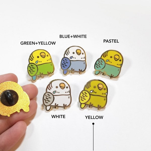 Pudgy Budgie Enamel Pin