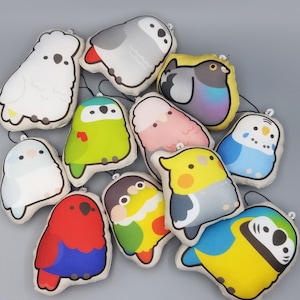 Squishy Mini Bird Pillow Charm