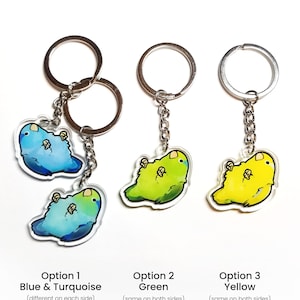 Dangling Parrotlet Keychain