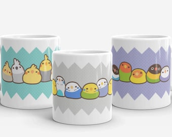Squishy Birbs Mug ( Cockatiel / Budgie / Lovebird )