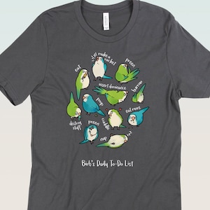 Quaker Parrot To-Do List T-Shirt