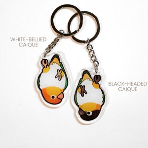 Dangling Caique Keychain