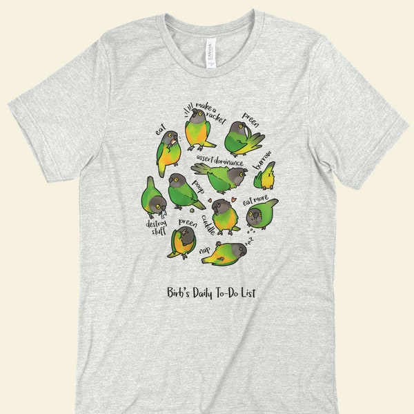 Senegal Parrot To-Do List T-Shirt