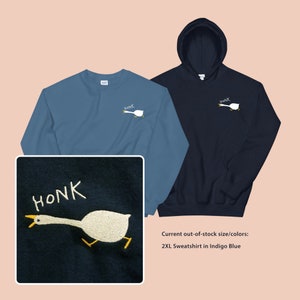 Annoying Goose Embroidered Sweatshirt / Hoodie