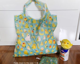 Yellow Birds Reusable Grocery Bag