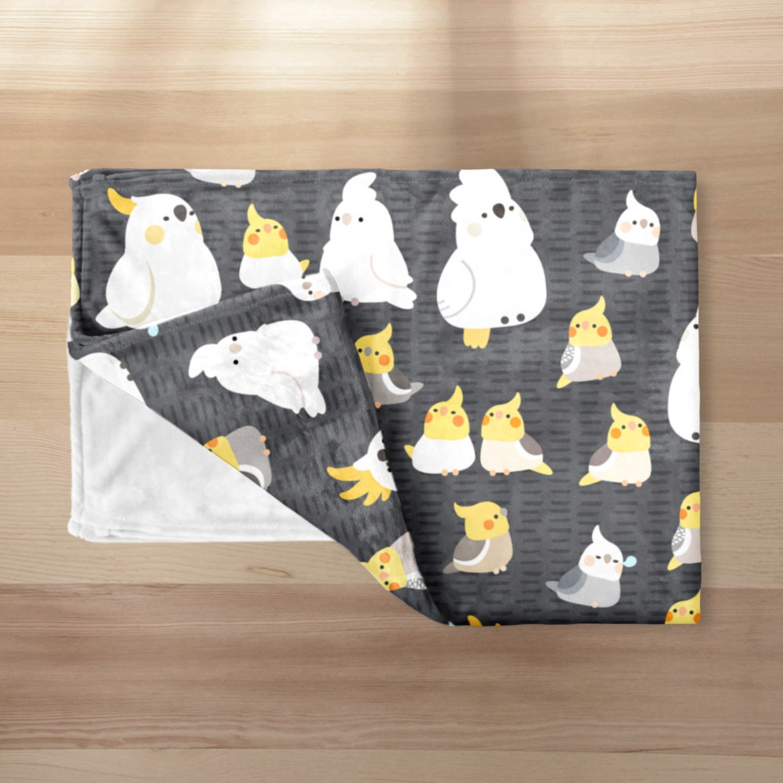Cockatoos & Cockatiels Throw Blanket Etsy