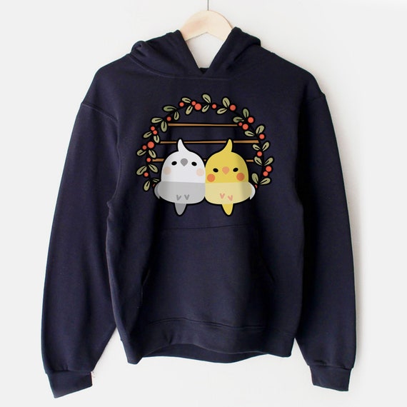 Sweet Cockatiel Pair Hoodie