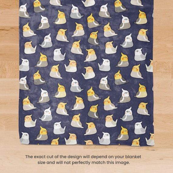 Cockatiels Fluffy Throw Blanket