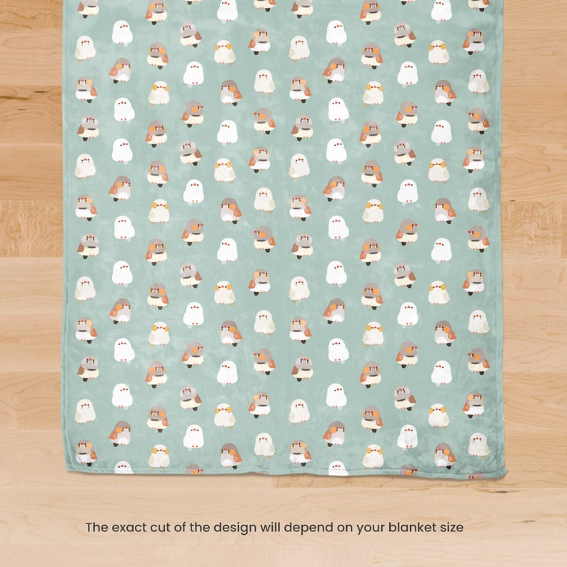 Birbber Finches Throw Blanket