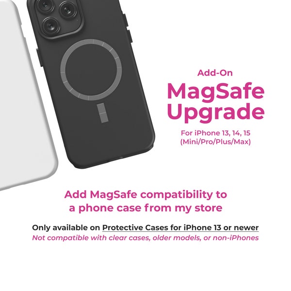 Upgrade to MagSafe (for iPhone 13/14/15 or newer, add on to any Protective Case from my store)