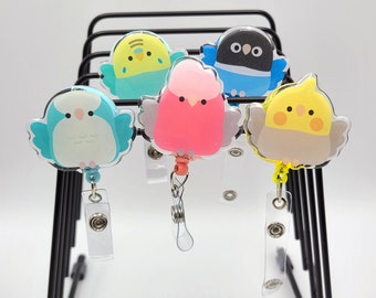 Extendable Birdy Badge Reel / ID Holder Clip