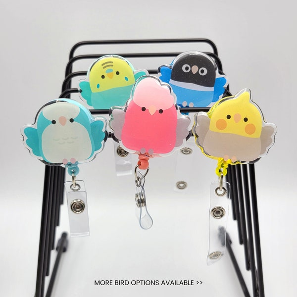 Extendable Birdy Badge Reel / ID Holder Clip