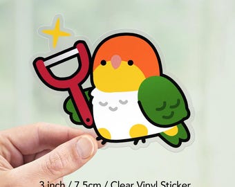 Peeler Caique Clear Sticker
