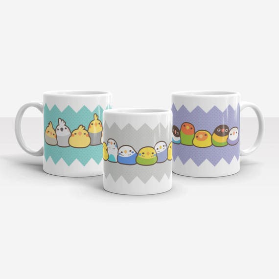 Squishy Birbs Mug ( Cockatiel / Budgie / Lovebird )
