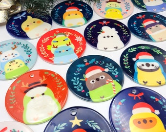 Christmas Birb Ornaments