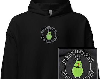 Ringneck Birb Sniffer Club Hoodie (black)