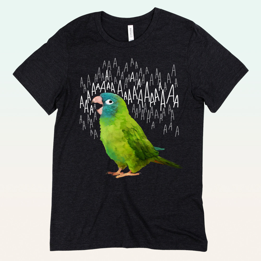 Screaming Blue Crown Conure T-Shirt