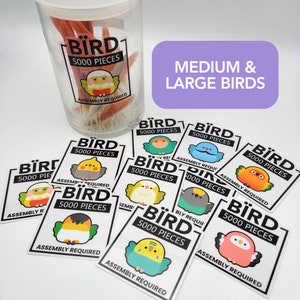 Clear Sticker for Feather Collections (medium+large parrots)