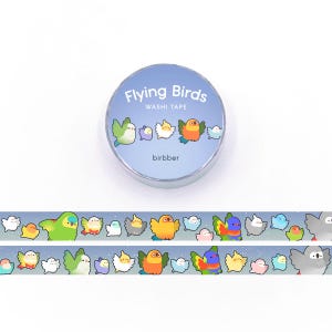 Flying Birds Washi Tape | 1.5cm x 10m Roll