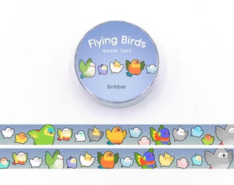 Flying Birds Washi Tape | 1.5cm x 10m Roll