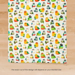 Mixed Conures Throw Blanket