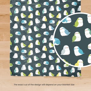 Quaker Parrots Throw Blanket