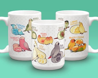 Bird Mochi Flavors Large Mug