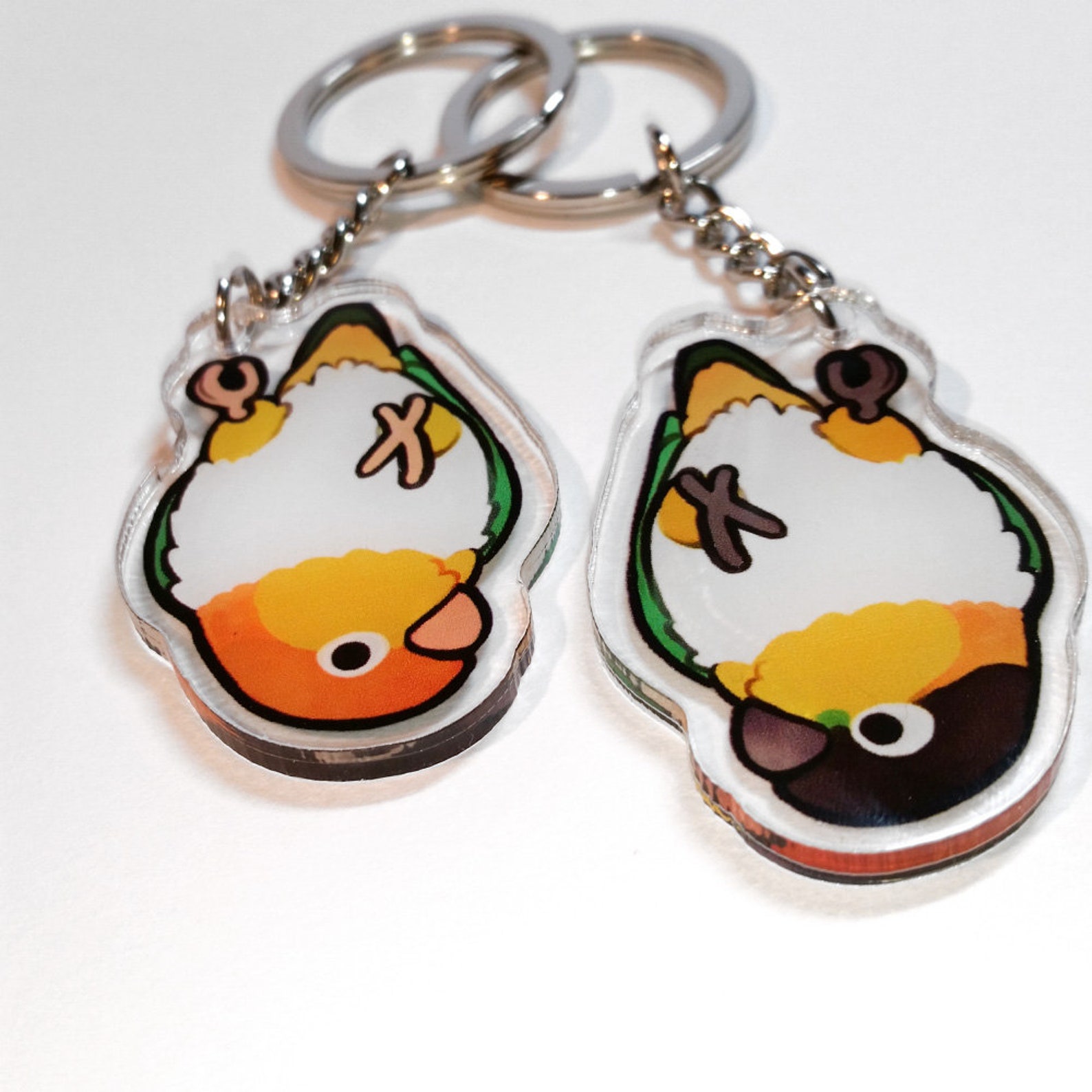Dangling Caique Keychain | Etsy