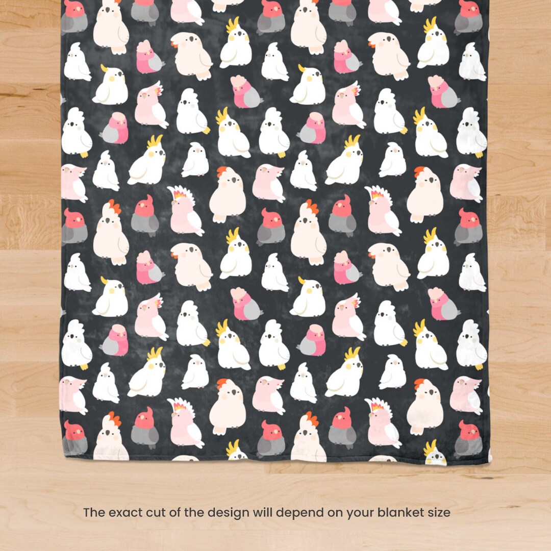 Cockatoos Throw Blanket Etsy